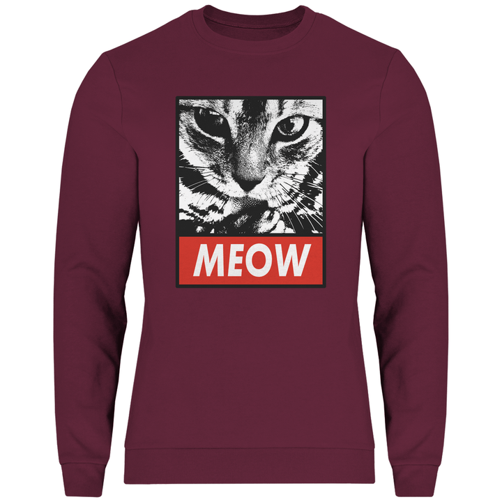 Meow - Herren Sweatshirt - Textilzauber