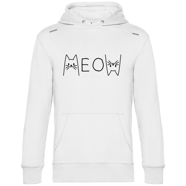 Meow Schriftzug - Herren Hoodie - Textilzauber