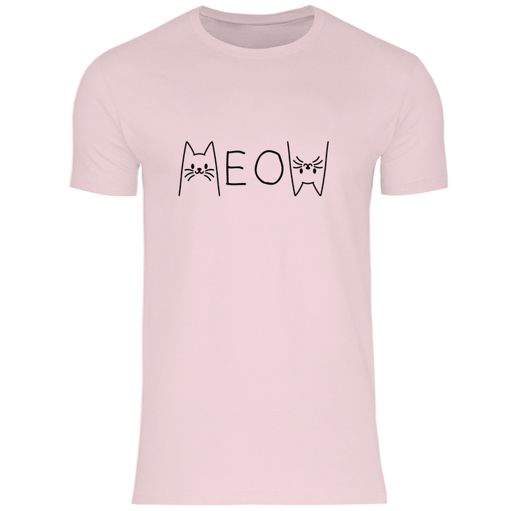 Meow Schriftzug - Herren T - Shirt - Textilzauber