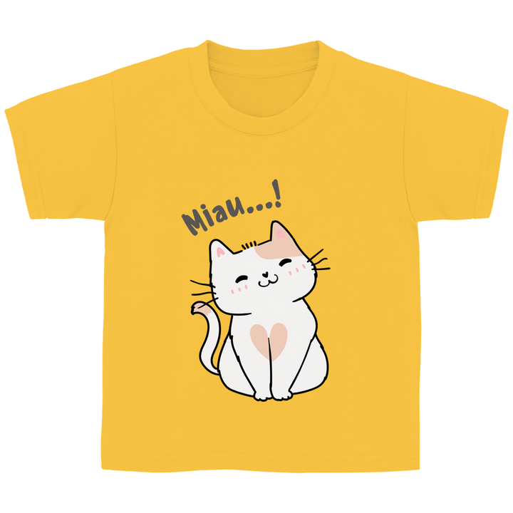 Miau - Katze - Kinder T - Shirt - Textilzauber
