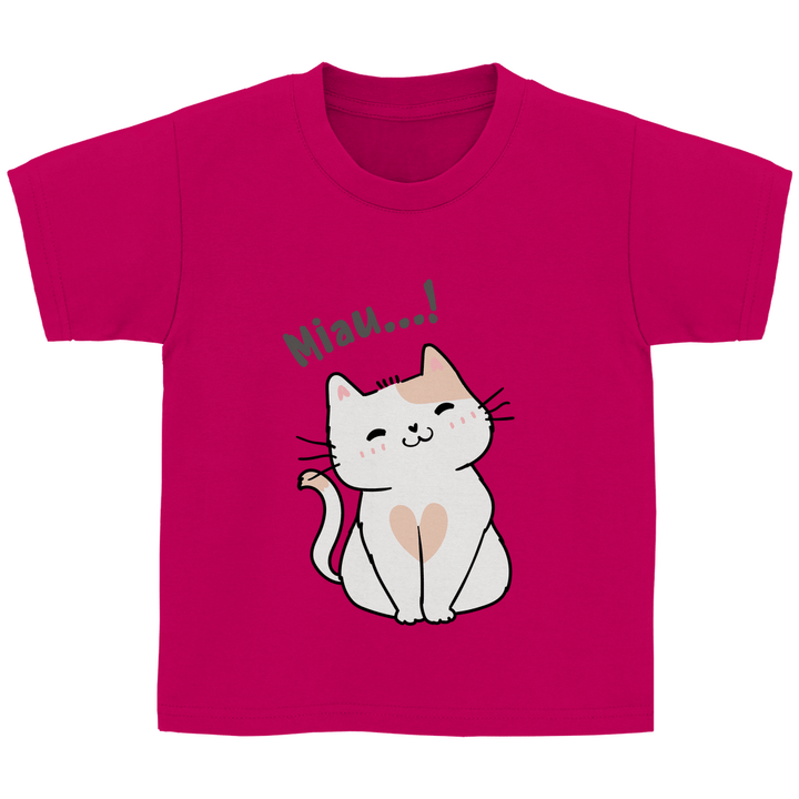 Miau - Katze - Kinder T - Shirt - Textilzauber