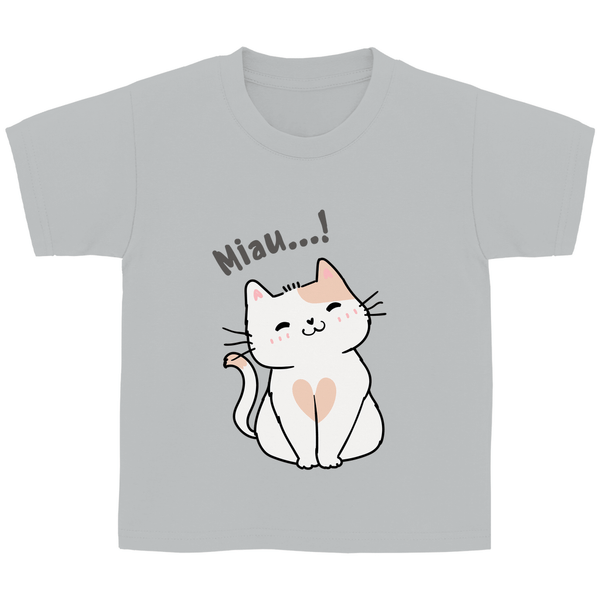 Miau - Katze - Kinder T - Shirt - Textilzauber