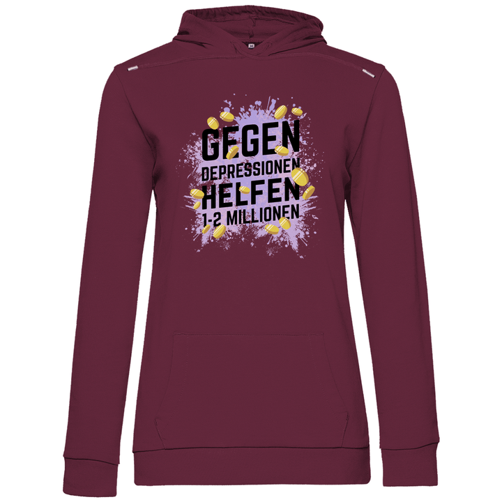 Millionen gegen Depressionen - Damen Hoodie - Textilzauber