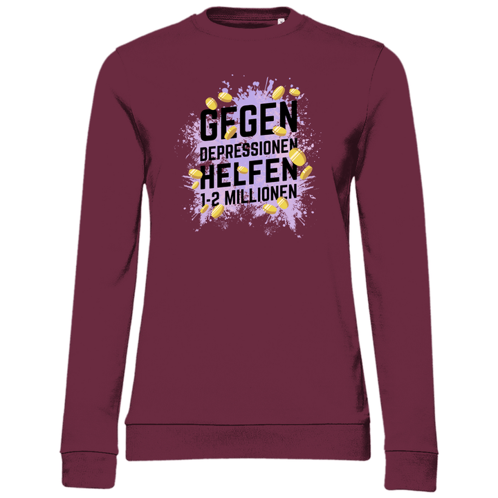 Millionen gegen Depressionen - Damen Sweatshirt - Textilzauber