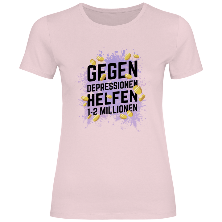 Millionen gegen Depressionen - Damen T - Shirt - Textilzauber