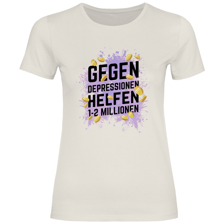 Millionen gegen Depressionen - Damen T - Shirt - Textilzauber
