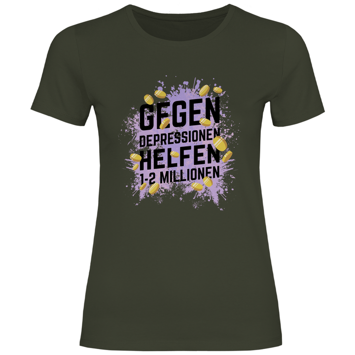 Millionen gegen Depressionen - Damen T - Shirt - Textilzauber