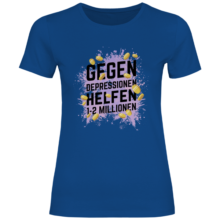 Millionen gegen Depressionen - Damen T - Shirt - Textilzauber