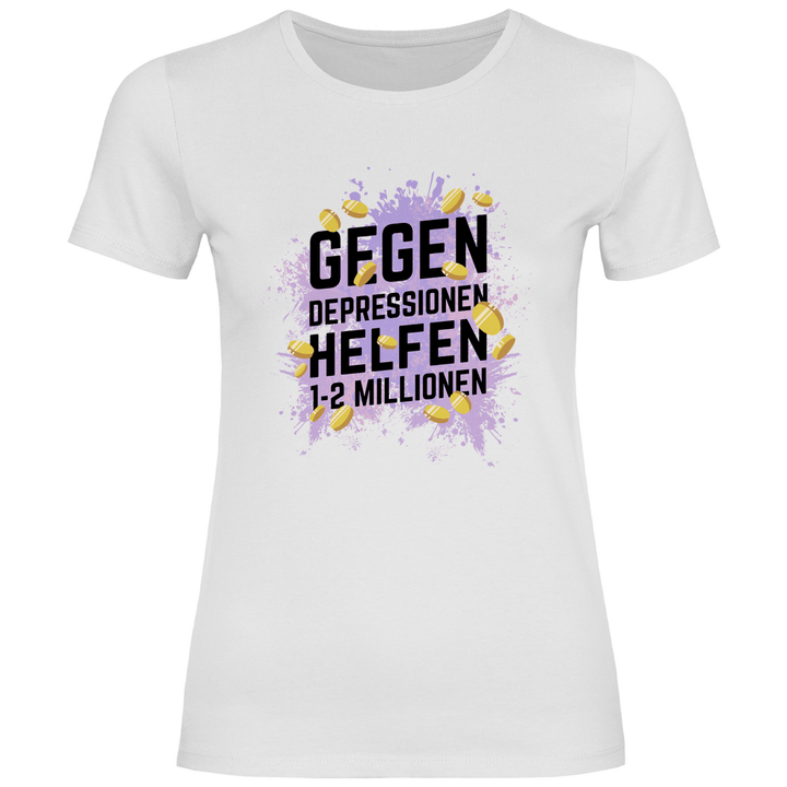 Millionen gegen Depressionen - Damen T - Shirt - Textilzauber