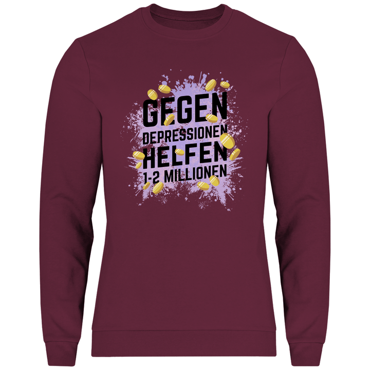 Millionen gegen Depressionen - Herren Sweatshirt - Textilzauber