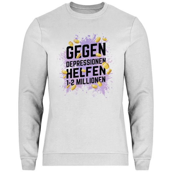 Millionen gegen Depressionen - Herren Sweatshirt - Textilzauber