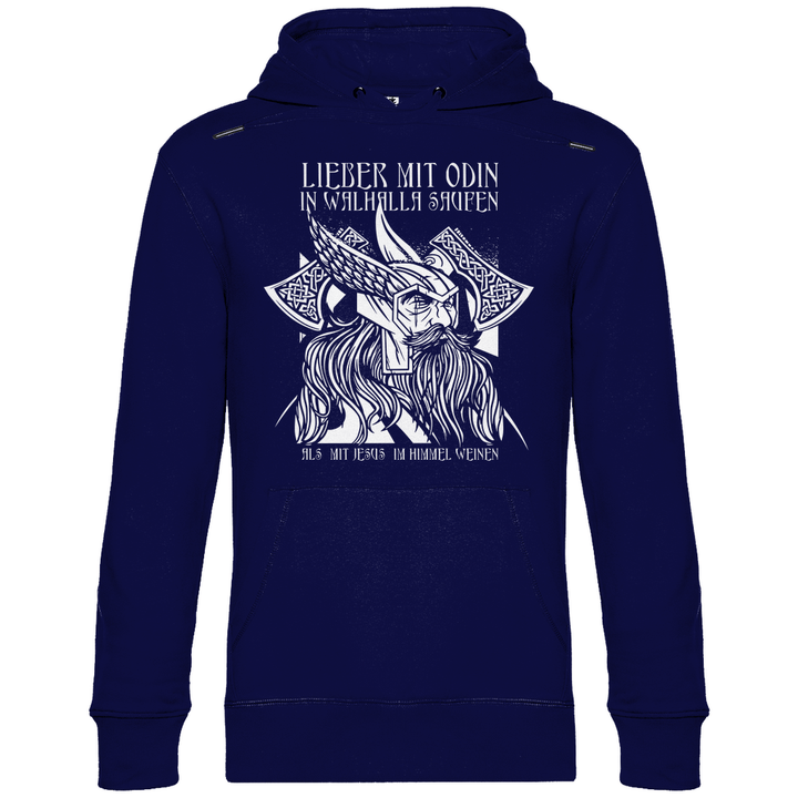Mit Odin in Walhalla Saufen - Herren Hoodie - Textilzauber