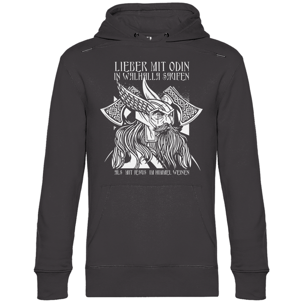 Mit Odin in Walhalla Saufen - Herren Hoodie - Textilzauber