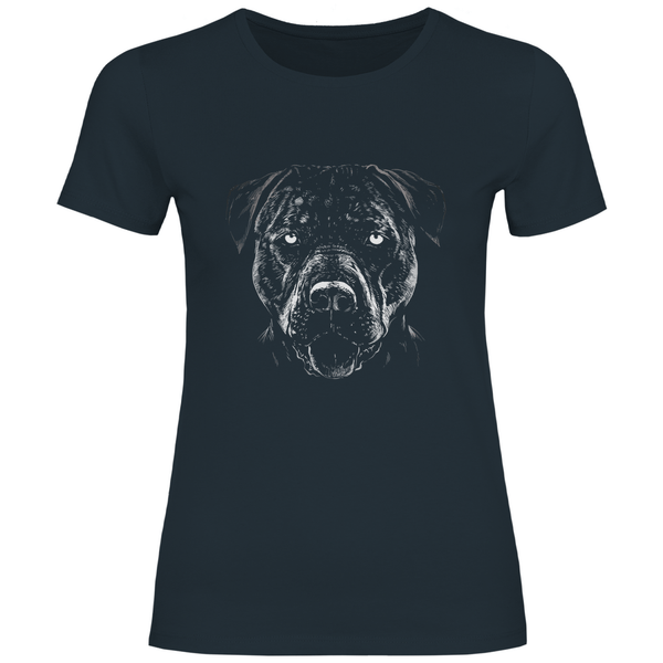 Monochromer Pitbull - Damen T - Shirt - Textilzauber
