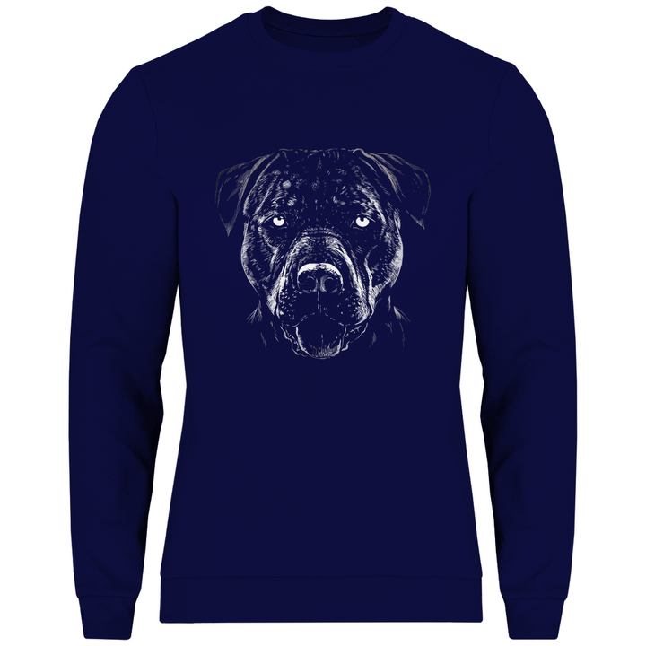 Monochromer Pitbull - Herren Sweatshirt - Textilzauber