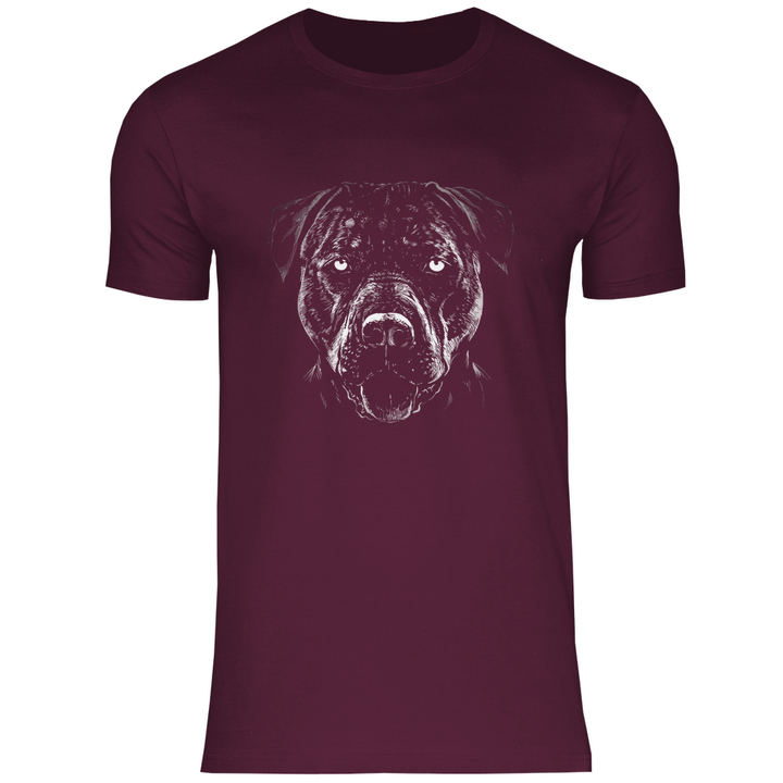 Monochromer Pitbull - Herren T - Shirt - Textilzauber