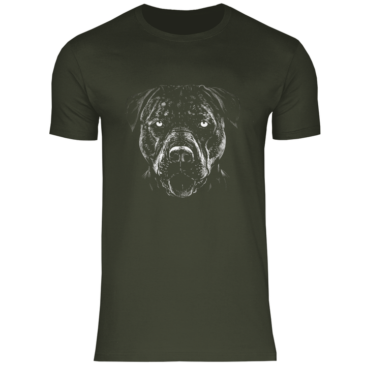 Monochromer Pitbull - Herren T - Shirt - Textilzauber