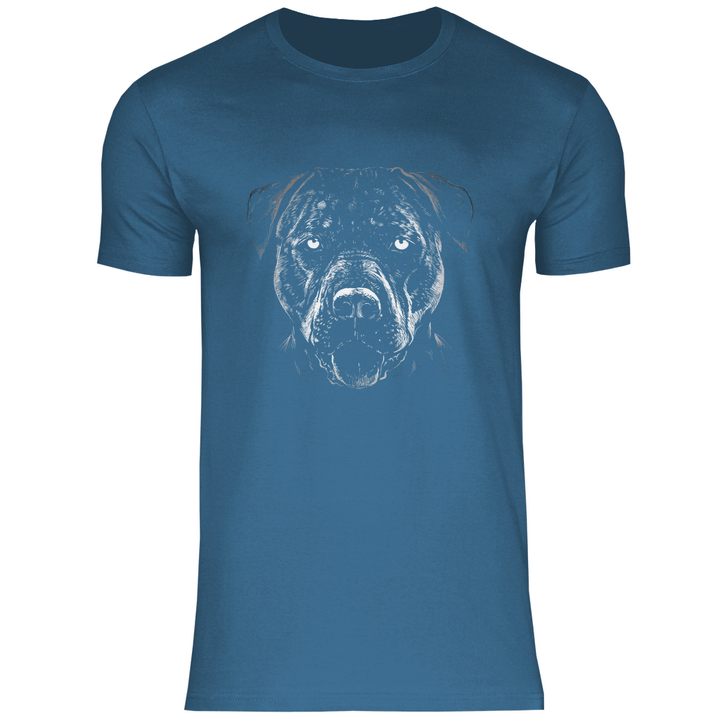 Monochromer Pitbull - Herren T - Shirt - Textilzauber