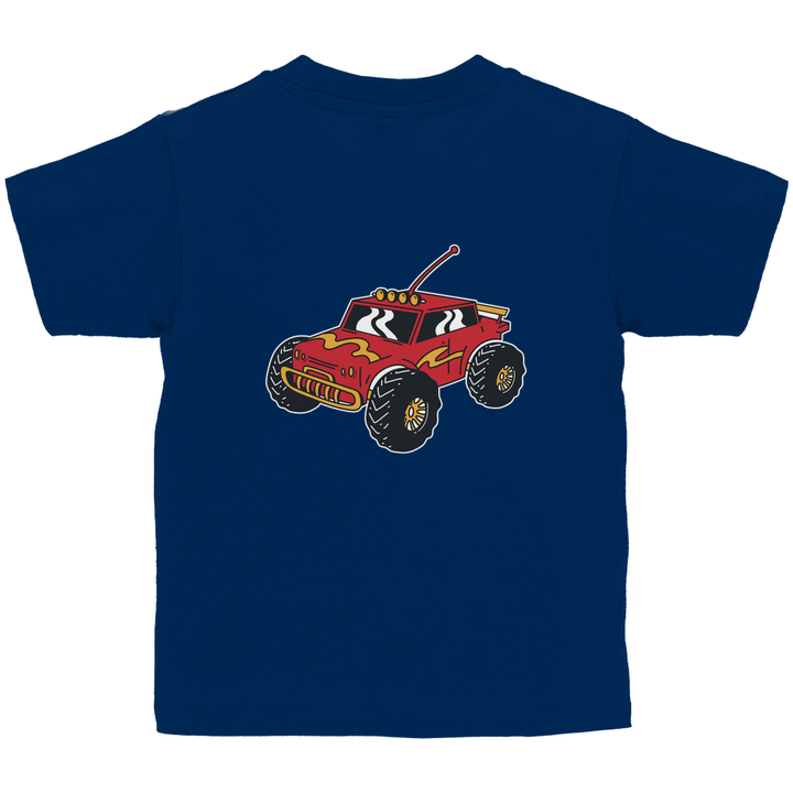 Monstertruck - Abenteuer - Kinder T - Shirt mit Rückendruck - Textilzauber