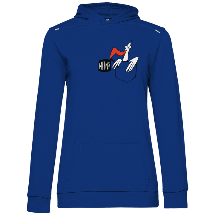 Möwe in Brusttasche "Meins?" - Damen Hoodie - Textilzauber