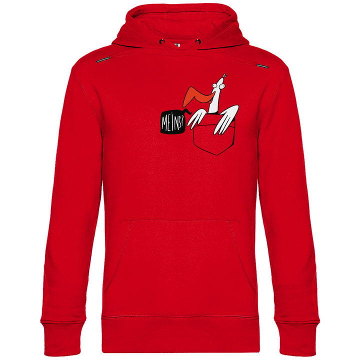 Möwe in Brusttasche "Meins?" - Herren Hoodie - Textilzauber