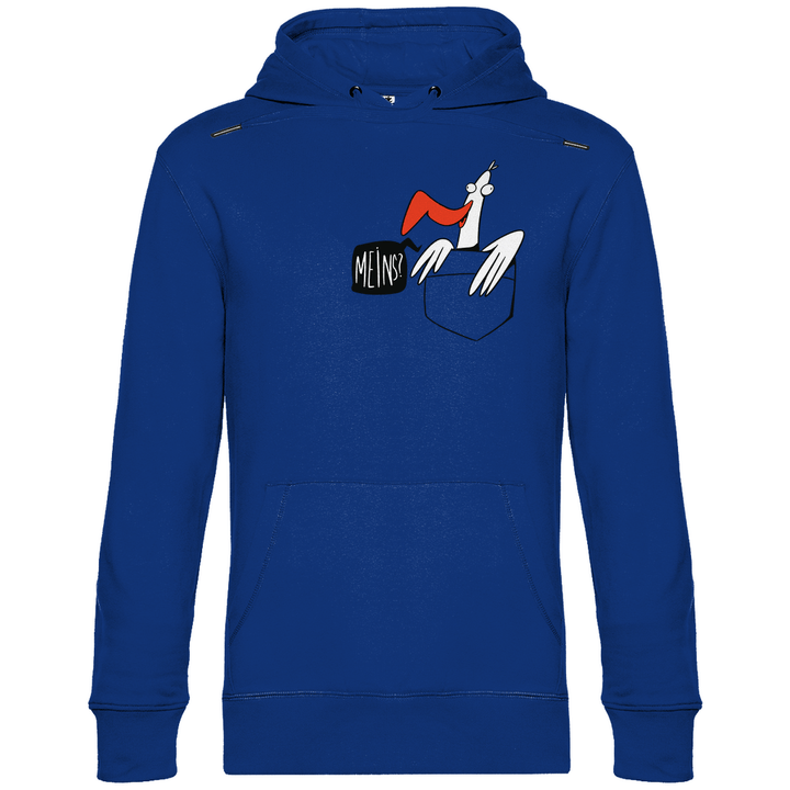 Möwe in Brusttasche "Meins?" - Herren Hoodie - Textilzauber