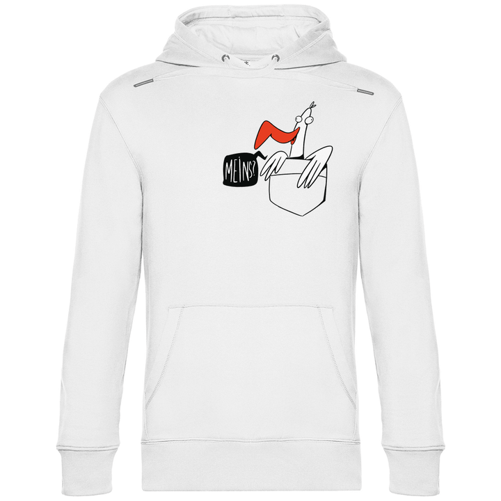 Möwe in Brusttasche "Meins?" - Herren Hoodie - Textilzauber