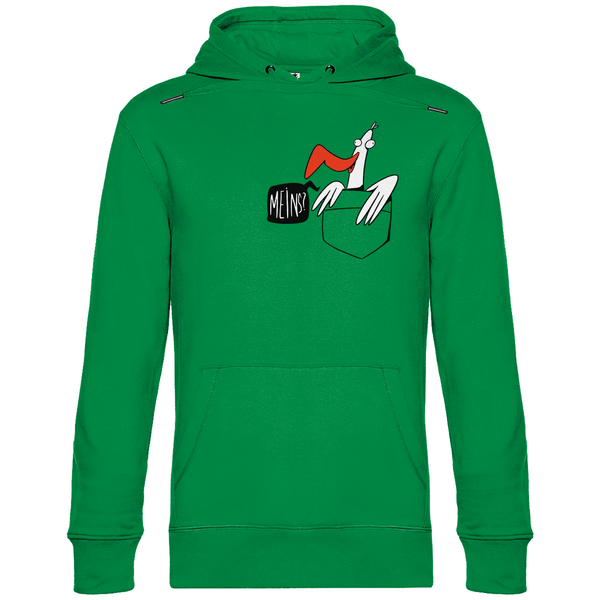 Möwe in Brusttasche "Meins?" - Herren Hoodie - Textilzauber