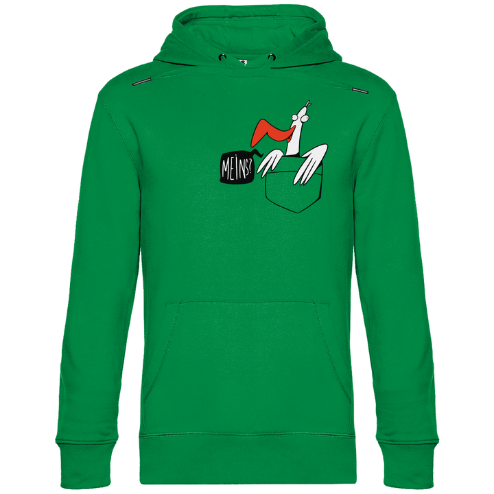 Möwe in Brusttasche "Meins?" - Herren Hoodie - Textilzauber