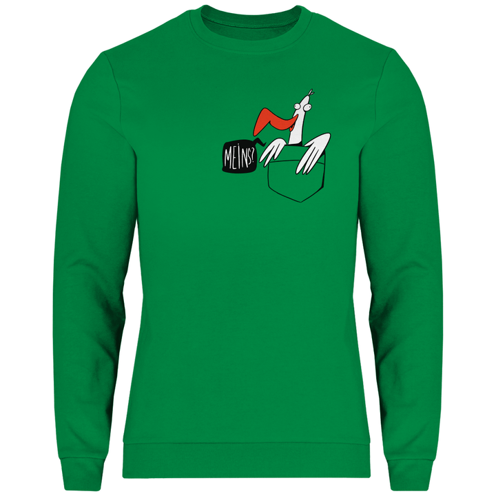 Möwe in Brusttasche "Meins?" - Herren Sweatshirt - Textilzauber
