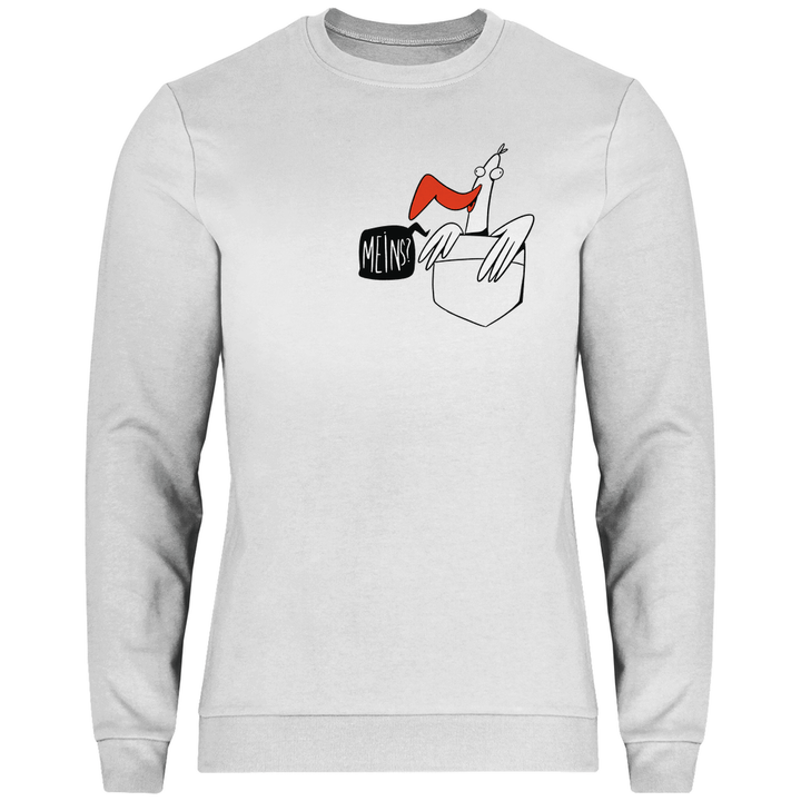 Möwe in Brusttasche "Meins?" - Herren Sweatshirt - Textilzauber