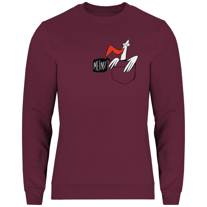 Möwe in Brusttasche "Meins?" - Herren Sweatshirt - Textilzauber