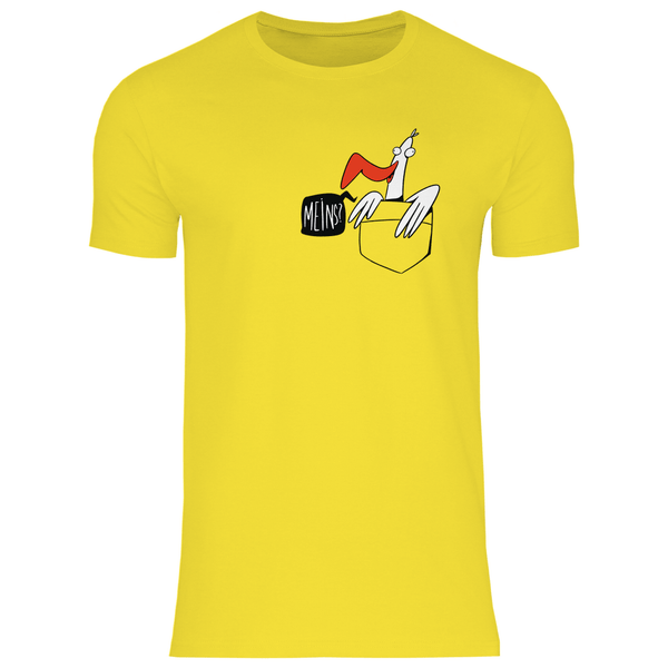 Möwe in Brusttasche "Meins?" - Herren T - Shirt - Textilzauber