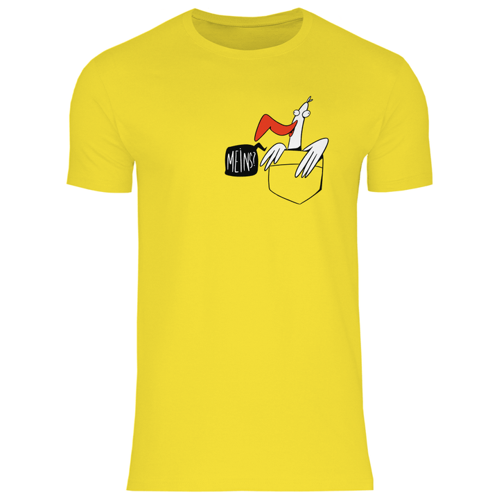 Möwe in Brusttasche "Meins?" - Herren T - Shirt - Textilzauber