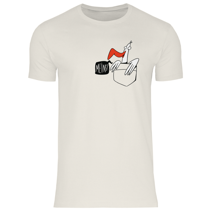 Möwe in Brusttasche "Meins?" - Herren T - Shirt - Textilzauber