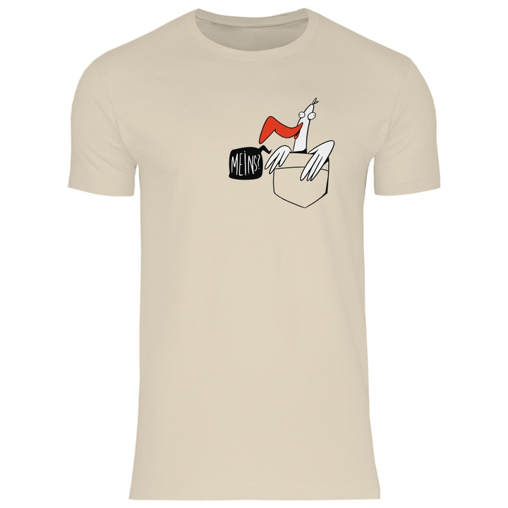 Möwe in Brusttasche "Meins?" - Herren T - Shirt - Textilzauber