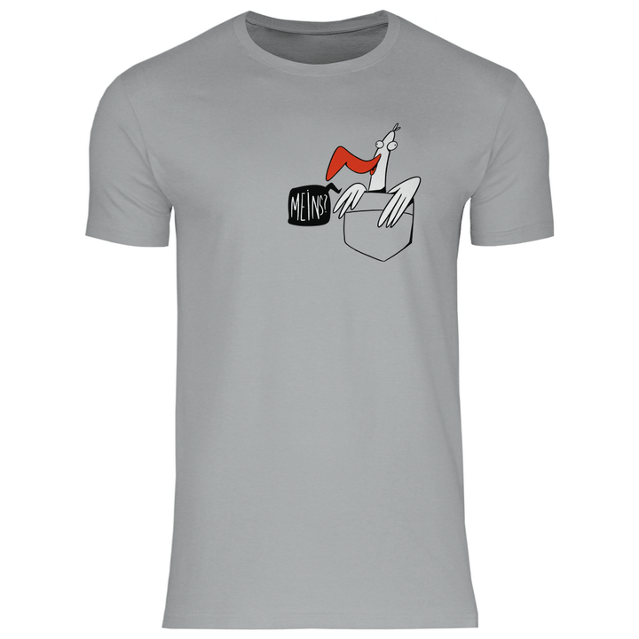 Möwe in Brusttasche "Meins?" - Herren T - Shirt - Textilzauber