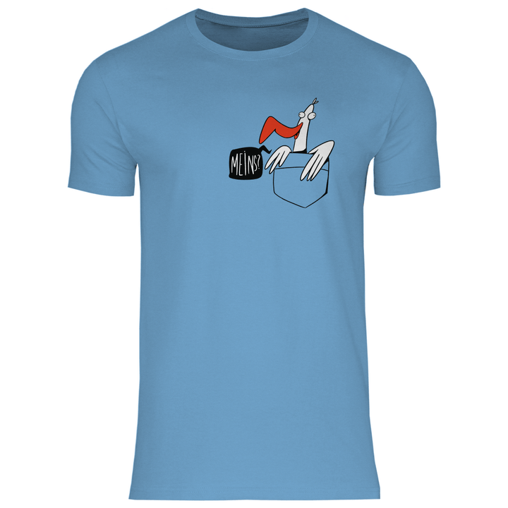 Möwe in Brusttasche "Meins?" - Herren T - Shirt - Textilzauber