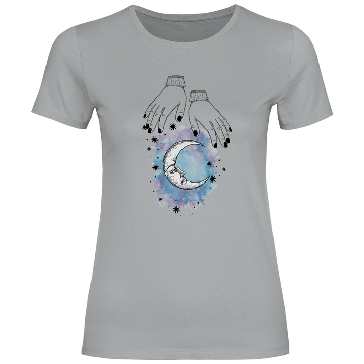 Mystische Mondhände - Damen T - Shirt - Textilzauber