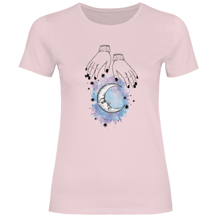 Mystische Mondhände - Damen T - Shirt - Textilzauber