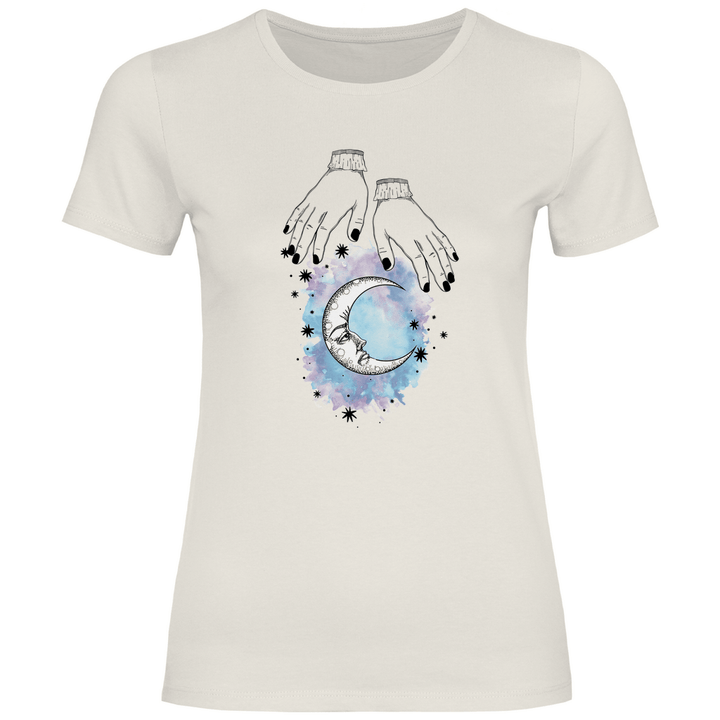 Mystische Mondhände - Damen T - Shirt - Textilzauber