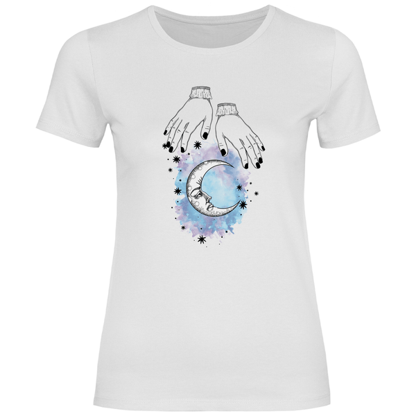 Mystische Mondhände - Damen T - Shirt - Textilzauber