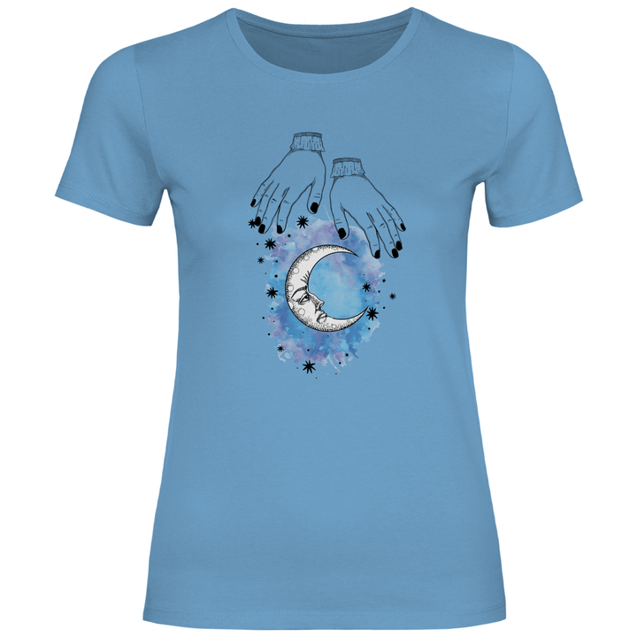 Mystische Mondhände - Damen T - Shirt - Textilzauber