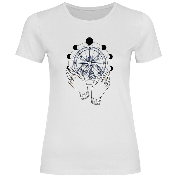 Mystischer Kompass - Damen T - Shirt - Textilzauber