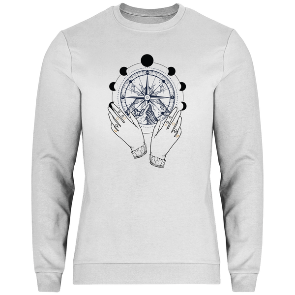 Mystischer Kompass - Herren Sweatshirt - Textilzauber