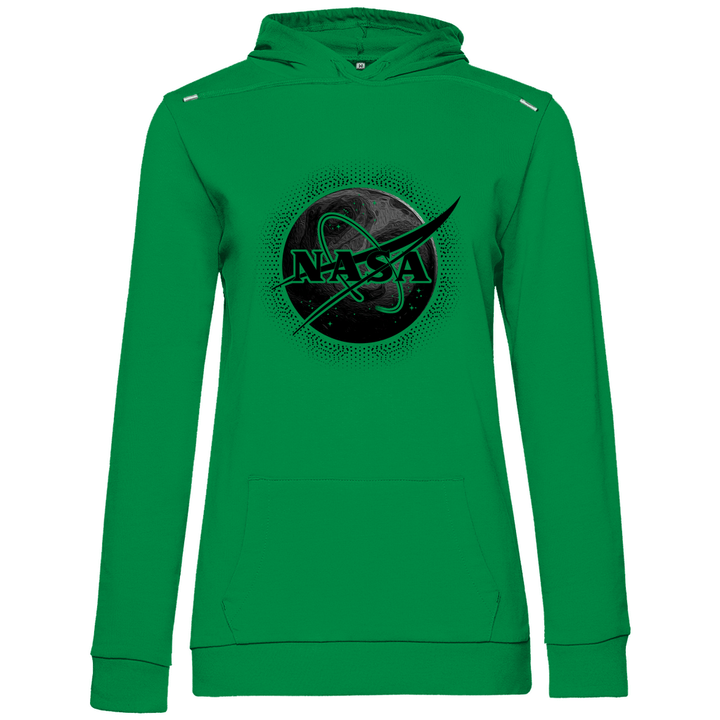 NASA Monochrom - Damen Hoodie - Textilzauber