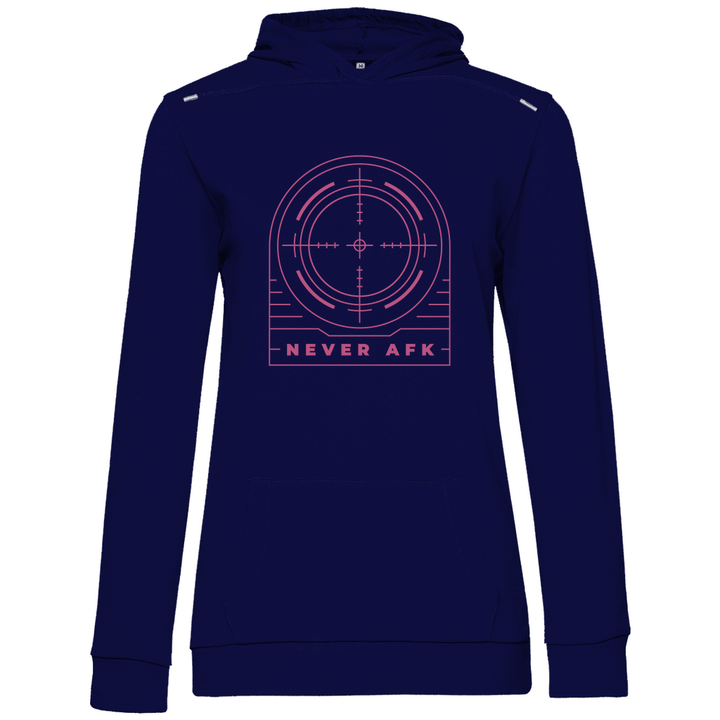 Never AFK - Damen Hoodie - Textilzauber