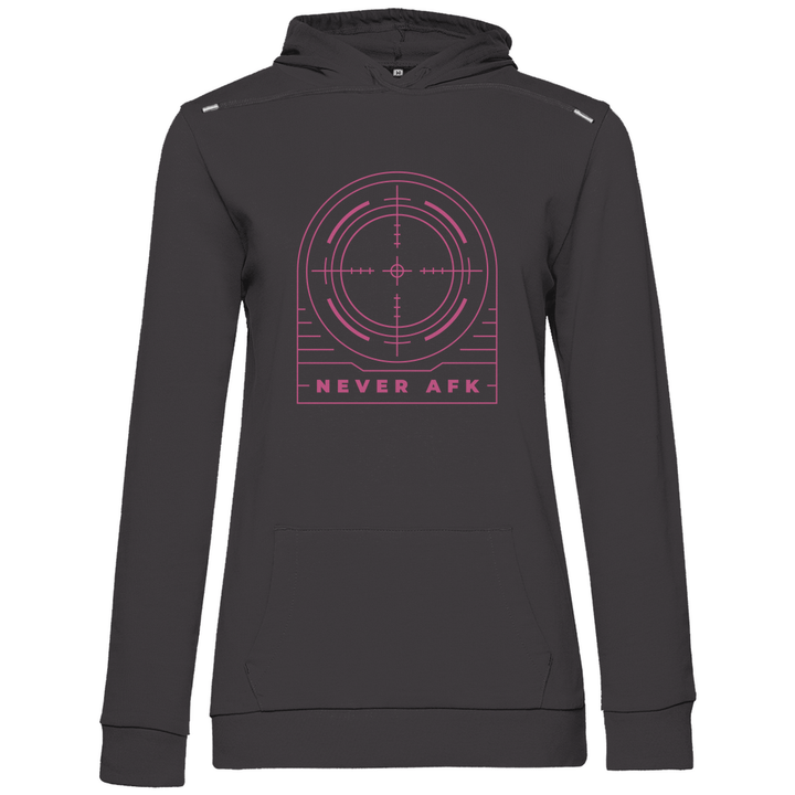 Never AFK - Damen Hoodie - Textilzauber