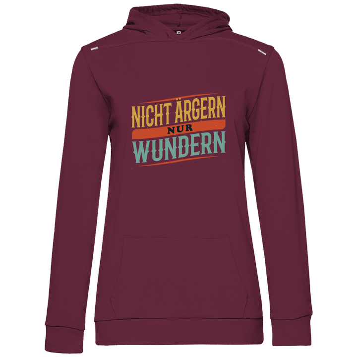 Nicht ärgern, nur wundern - Damen Hoodie - Textilzauber