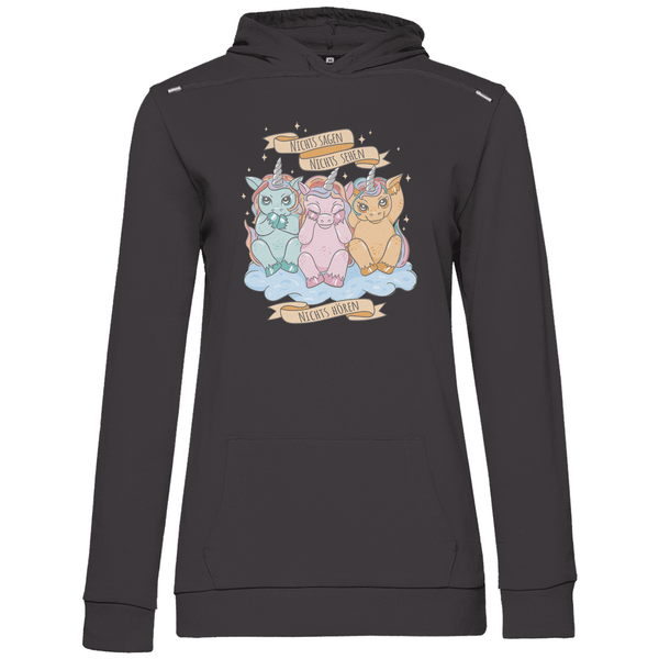 Nichts Sehen, Nichts Hören, Nichts Sagen - Damen Hoodie - Textilzauber